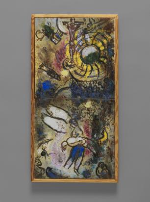 La Création de l'Homme, 1959, Ceramic by Marc Chagall